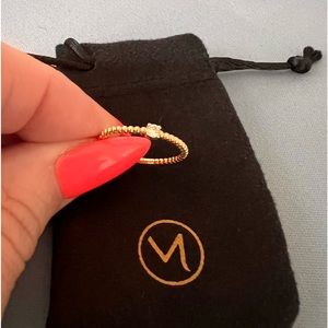 Mejuri Diamond Beaded Ring